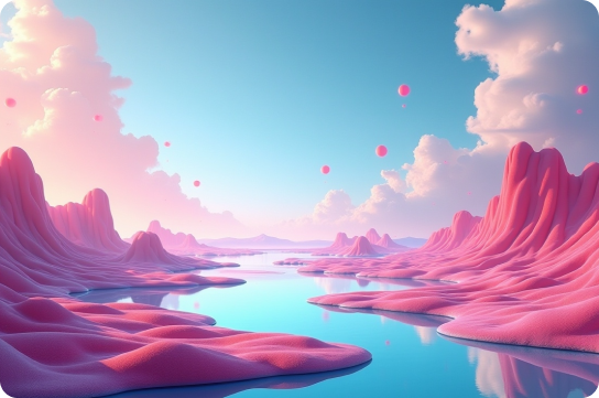 pink clouds